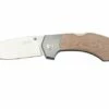MKM Hero Stonewashed, Natural Canvas Micarta, Titanium Bolsters, Pocket Knife -KNIVESANDTOOLS Sales MMK HR NCT 01 mkm