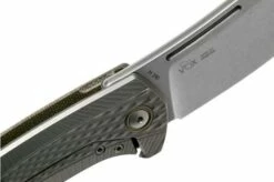 MKM Colvera LS02-GCT Titanium, Green Canvas Micarta Pocket Knife, Jesper Voxnaes Design -KNIVESANDTOOLS Sales MMK LS02 GCT 06 mkm knives