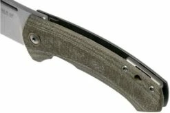 MKM Colvera LS02-GCT Titanium, Green Canvas Micarta Pocket Knife, Jesper Voxnaes Design -KNIVESANDTOOLS Sales MMK LS02 GCT 07 mkm knives