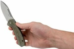 MKM Colvera LS02-GCT Titanium, Green Canvas Micarta Pocket Knife, Jesper Voxnaes Design -KNIVESANDTOOLS Sales MMK LS02 GCT 08 mkm knives