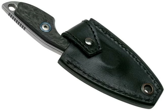 MKM Mikro 2 Wharncliffe, Stonewashed Carbon Fibre Neck Knife, Jesper Voxnaes Design 8 MKM Mikro 2 Wharncliffe, Stonewashed Carbon Fibre Neck Knife, Jesper Voxnaes Design - Image 6