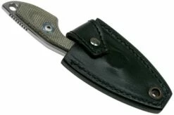 MKM Mikro 2 Wharncliffe, Stonewashed Green Canvas Micarta Neck Knife, Jesper Voxnaes Design -KNIVESANDTOOLS Sales MMK MR02 GC 06 mkm knives