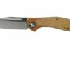MKM Fara MY01-NC Natural Micarta Pocket Knife, Lucas Burnley Design -KNIVESANDTOOLS Sales MMK MY01 NC 01 mkm knives