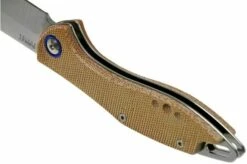 MKM Fara MY01-NC Natural Micarta Pocket Knife, Lucas Burnley Design -KNIVESANDTOOLS Sales MMK MY01 NC 05 mkm knives