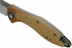 MKM Fara MY01-NC Natural Micarta Pocket Knife, Lucas Burnley Design -KNIVESANDTOOLS Sales MMK MY01 NC 07 mkm knives