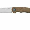 MKM Root RT-NC Satin Natural Canvas Micarta Pocket Knife, Jens Anso Design -KNIVESANDTOOLS Sales MMK RT NC 01 mkm