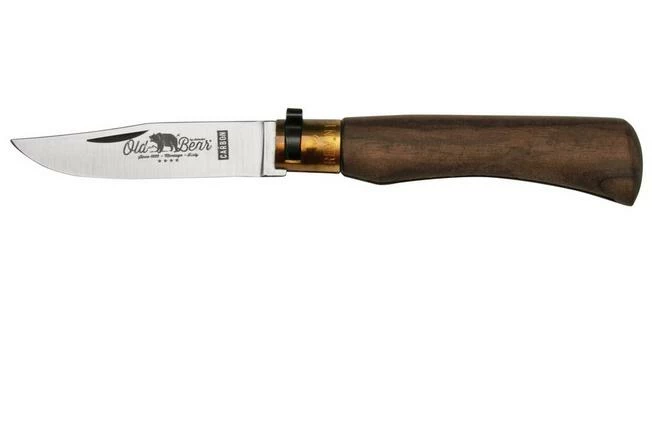 Old Bear Classical Walnut Carbon M, 9306-19-LN Pocket Knife 3 Old Bear Classical Walnut Carbon M, 9306-19-LN Pocket Knife