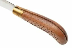 Old Bear Pruning Carved Walnut S, 9747-17-LNI Pruning Knife -KNIVESANDTOOLS Sales OB9747 17 LNI 05 oldbear