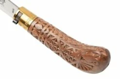 Old Bear Pruning Carved Walnut L, 9747-21-LNI Pruning Knife -KNIVESANDTOOLS Sales OB9747 21 LNI 07 oldbear