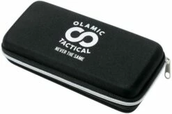 Olamic Wayfarer 247 Tanto Satin, Jeweled Handle Timascus Inlay, Blue Hardware -KNIVESANDTOOLS Sales OC24 M390 005 11 olamic