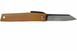 Ohta FK7 Higonokami-pocket Knife, Natural Canvas Micarta -KNIVESANDTOOLS Sales OHTA OFF FK7 M N 02 ohta knives