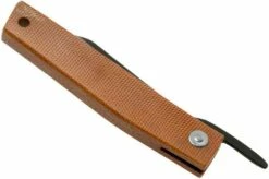 Ohta FK7 Higonokami-pocket Knife, Natural Canvas Micarta -KNIVESANDTOOLS Sales OHTA OFF FK7 M N 04 ohta knives