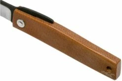 Ohta FK7 Higonokami-pocket Knife, Natural Canvas Micarta -KNIVESANDTOOLS Sales OHTA OFF FK7 M N 06 ohta knives