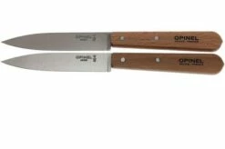 Opinel Paring Knives, Set Of 2 N°122 Natural, Stainless