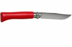 Opinel Pocket Knife No. 08RV Red, Stainless Steel, Blade Length 8.5 Cm -KNIVESANDTOOLS Sales OP001981 02 opinel