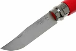 Opinel Pocket Knife No. 08RV Red, Stainless Steel, Blade Length 8.5 Cm -KNIVESANDTOOLS Sales OP001981 03 opinel