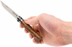 Opinel Pocket Knife No. 6 Luxury Range, Stainless Steel, Walnut Wood -KNIVESANDTOOLS Sales OP002022 07 opinel op002022 07