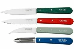 Opinel Les Essentiels Du Cuisinier 002576, 4-piece Peeling Knife Set