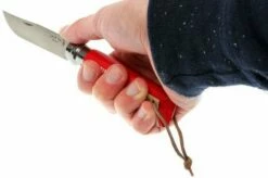 Opinel Trekking Pocket Knife No. 08, Red -KNIVESANDTOOLS Sales OPT001705 05 opinel trekking opt001705 d5