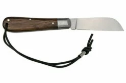 Otter Anchor Knife SET 172 Large Stainless, Smoked Oak, Brass Anchor, Leather Strap, Pocket Knife -KNIVESANDTOOLS Sales ORSET172 02 otter 1