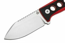 QSP Knife Canary QS141-B1 Stonewashed, Black Red G10, Neck Knife -KNIVESANDTOOLS Sales QS141 B1 03 qsp 1