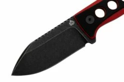 QSP Knife Canary QS141-B2 Blackwashed, Black Red G10, Neck Knife -KNIVESANDTOOLS Sales QS141 B2 03 qsp