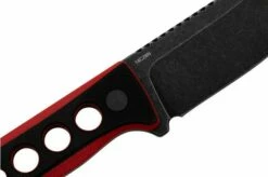 QSP Knife Canary QS141-B2 Blackwashed, Black Red G10, Neck Knife -KNIVESANDTOOLS Sales QS141 B2 05 qsp