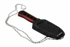 QSP Knife Canary QS141-B2 Blackwashed, Black Red G10, Neck Knife -KNIVESANDTOOLS Sales QS141 B2 06 qsp