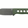 QSP Knife Canary QS141-C2 Blackwashed, Black Green G10, Neck Knife -KNIVESANDTOOLS Sales QS141 C2 01 qsp