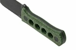 QSP Knife Canary QS141-C2 Blackwashed, Black Green G10, Neck Knife -KNIVESANDTOOLS Sales QS141 C2 04 qsp