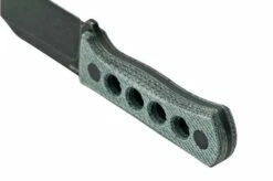 QSP Knife Canary QS141-D2 Blackwashed, Denim Micarta, Neck Knife -KNIVESANDTOOLS Sales QS141 D2 04 qsp