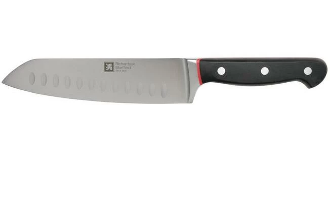 Richardson Sheffield Velocity R123BFCSB3161 Santoku With Dimples, 17.5cm 3 Richardson Sheffield Velocity R123BFCSB3161 Santoku With Dimples, 17.5cm