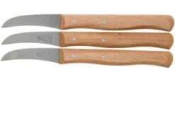Robert Herder Turning Knife Red Beech Wood, Set Of Three