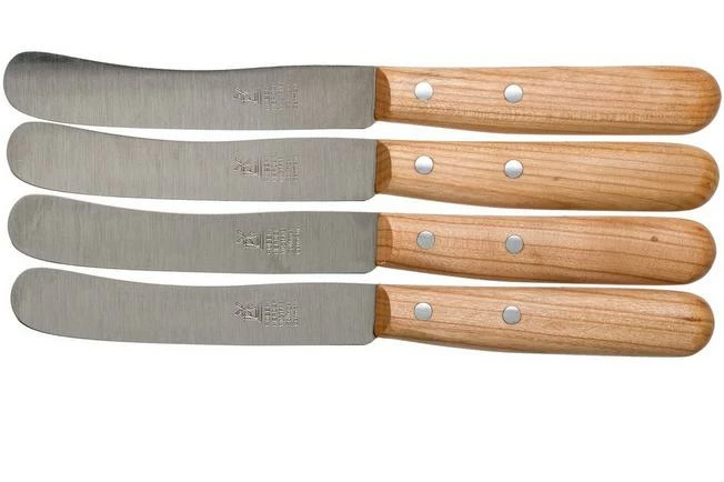 Robert Herder Buckels Stainless Steel Set Of 4 Breakfast Knives, Cherry Wood 3 Robert Herder Buckels Stainless Steel Set Of 4 Breakfast Knives, Cherry Wood