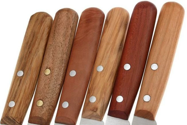 Robert Herder Buckels Set Of 6 Breakfast Knives, In 6 Woods 4 Robert Herder Buckels Set Of 6 Breakfast Knives, In 6 Woods - Image 2