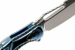 Rike Thor 6 Blue Titanium, Integral Pocket Knife -KNIVESANDTOOLS Sales RKTHOR6 B 06 rike knives rkthor6 b 06