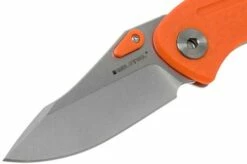 Real Steel Precision 3001 Orange 5122 Pocket Knife, Poltergeist Design -KNIVESANDTOOLS Sales RL5122 03 real steel knives