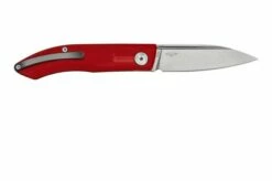 Real Steel Stella Red G10 7058 Slipjoint Pocket Knife, Poltergeist Design -KNIVESANDTOOLS Sales RL7058 02 realsteel