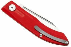 Real Steel Stella Red G10 7058 Slipjoint Pocket Knife, Poltergeist Design -KNIVESANDTOOLS Sales RL7058 04 realsteel