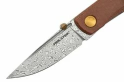 Real Steel Luna Boost Premium, Damascus, Brown Micarta Knivesandtools Exclusive Pocket Knife -KNIVESANDTOOLS Sales RL7078 03 realsteel