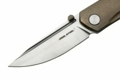Real Steel Luna Maius Titanium Tan Bronze 7092, Pocket Knife -KNIVESANDTOOLS Sales RL7092 03 realsteel