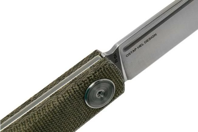 Real Steel G-Slip 7846 Green Micarta Knivesandtools Exclusive Slipjoint Pocket Knife, Ostap Hel Design 8 Real Steel G-Slip 7846 Green Micarta Knivesandtools Exclusive Slipjoint Pocket Knife, Ostap Hel Design - Image 6