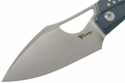 Reate Baby Machine - RWL34 Satin - Blue Handle -KNIVESANDTOOLS Sales RTBMACH BL 03 reate rtbmach bl 03 1