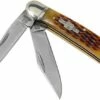 Rough Ryder Copperhead Amber Bone RR043 Slipjoint Pocket Knife -KNIVESANDTOOLS Sales RY043 01 rough ryder