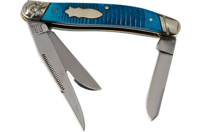 Rough Ryder Black & Blue Stockman RR2119 Pocket Knife 3 Rough Ryder Black & Blue Stockman RR2119 Pocket Knife