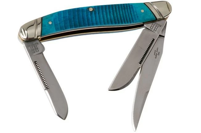 Rough Ryder Black & Blue Stockman RR2119 Pocket Knife 4 Rough Ryder Black & Blue Stockman RR2119 Pocket Knife - Image 2