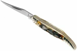 Rough Ryder Toothpick Cinnamon Stag RR2154 Damascus Slipjoint Pocket Knife 11 Rough Ryder Toothpick Cinnamon Stag RR2154 Damascus Slipjoint Pocket Knife -KNIVESANDTOOLS Sales RY2154 05 rough ryder