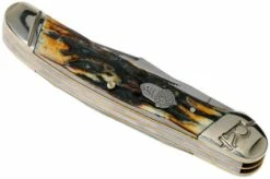 Rough Ryder Copperhead Cinnamon Stag RR2161 Damascus Slipjoint Pocket Knife 9 Rough Ryder Copperhead Cinnamon Stag RR2161 Damascus Slipjoint Pocket Knife -KNIVESANDTOOLS Sales RY2161 04 rough ryder