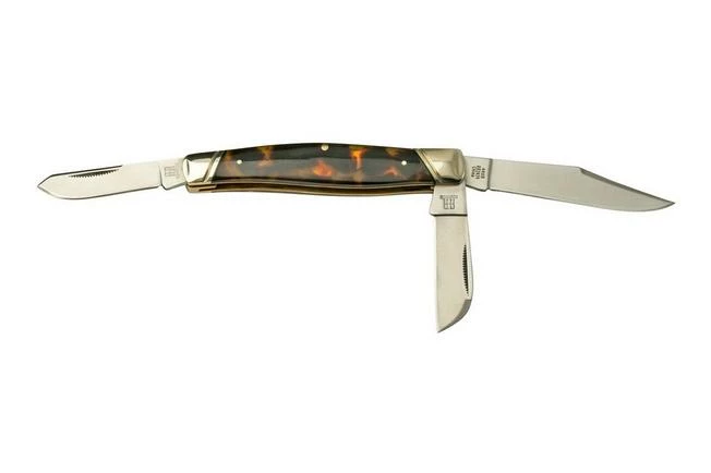 Rough Ryder Imitation Tortoise Stockman, RR2439 Pocket Knife 4 Rough Ryder Imitation Tortoise Stockman, RR2439 Pocket Knife - Image 2