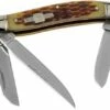 Rough Ryder Stockman Amber Bone RR438 Slipjoint Pocket Knife -KNIVESANDTOOLS Sales RY438 01 rough ryder
